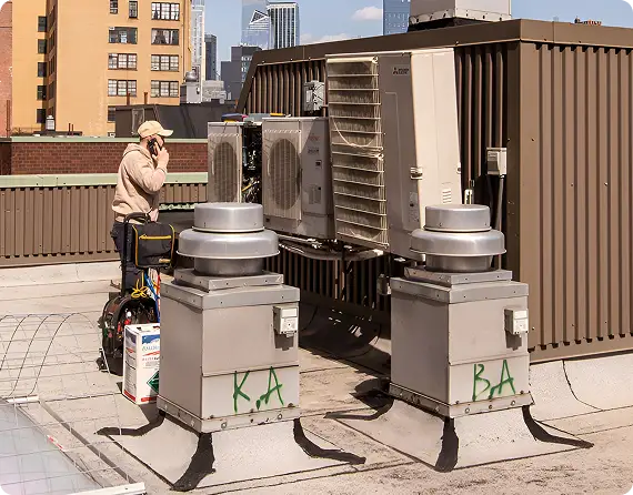 Servicio comercial de HVAC
