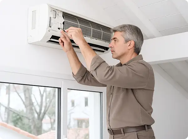 Instalación de sistema de mini split sin conductos